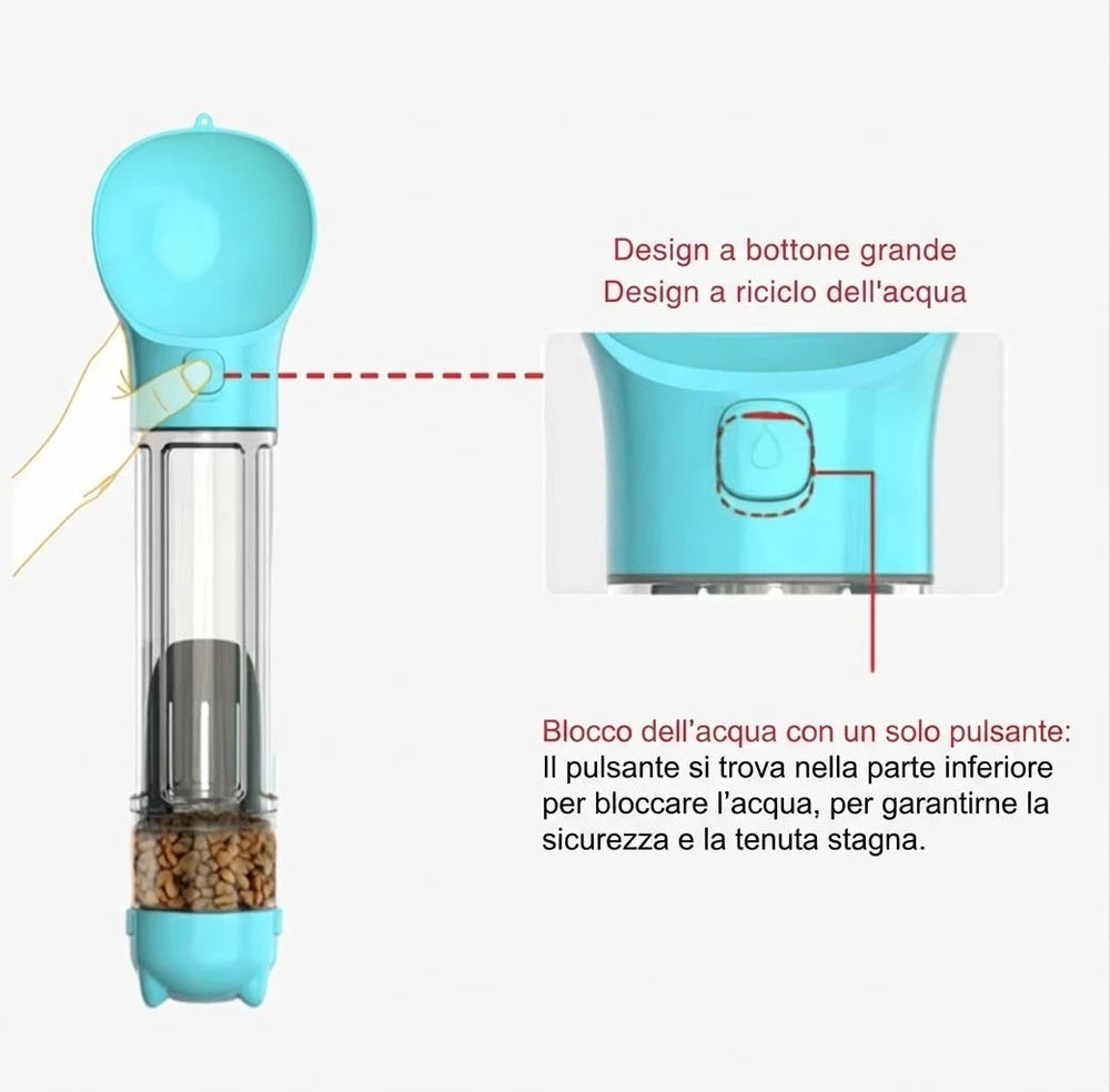 ZampaGo™ – Borraccia 2 in 1 per cani